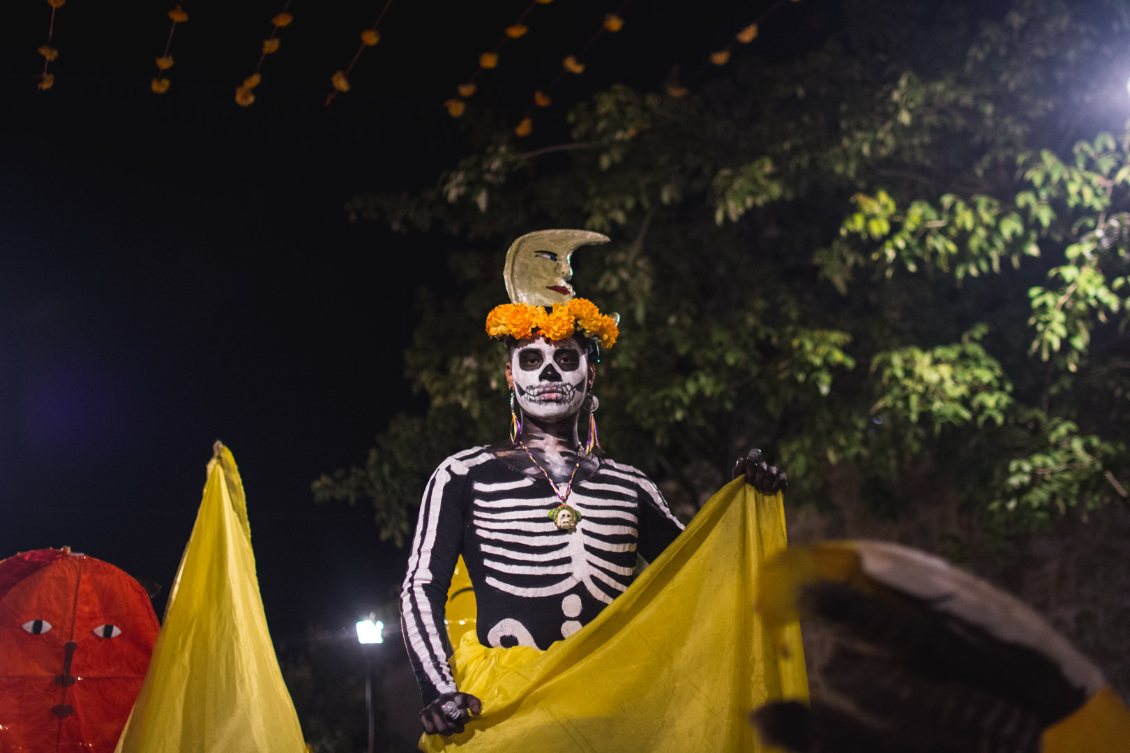 Día de Muertos, marigolds and candlelit altars in Oaxaca, Mexico