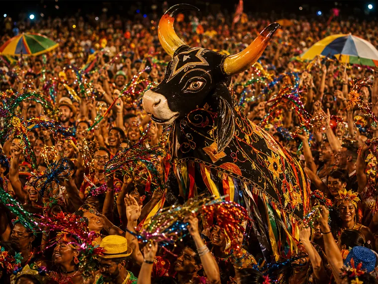 Parintins Festival, the Boi-Bumbá spectacle in Amazonas